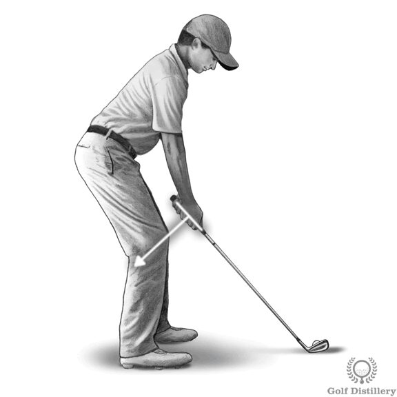 bunker shot clear right knee