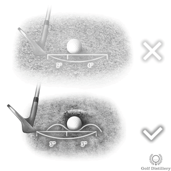Làm thế nào để đánh một cú đánh từ vị trí bóng bị nằm úp 4 bunker shot friedegg aim outside ring