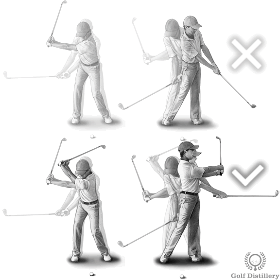 bunker shot full aggressive swing