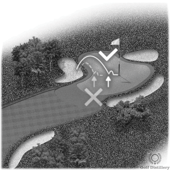 bunker shot land and stick