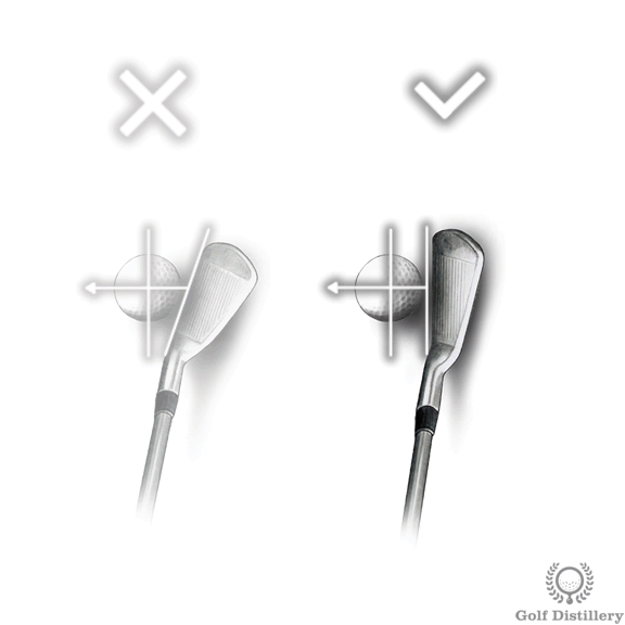 Làm thế nào để đánh một cú đánh từ vị trí bóng bị nằm úp 2 bunker shot square clubface 1