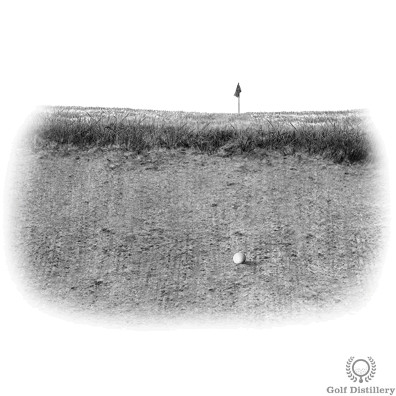 bunker shot upslope lie 1