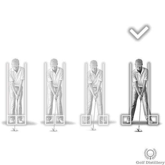 bunker shot wider stance 2