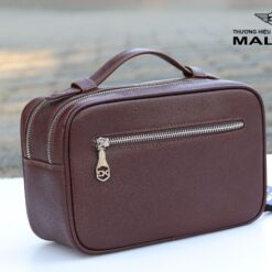 Túi đựng bóng Golf 02 ngăn DK Maldini EPS02 6 Epsom nau mat sau a5c8d10056