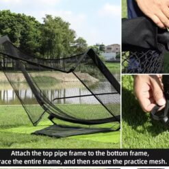 Lưới Tập Swing Golf Thu Bóng Tự Động - PGM Golf Hitting Cage Indoor Automatic Ball Return - LXW031 61 20250208 99Zo43Eu