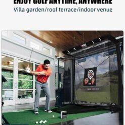 Lưới Tập Swing Golf Thu Bóng Tự Động - PGM Golf Hitting Cage Indoor Automatic Ball Return - LXW031 47 20250208 qFdRa0GX