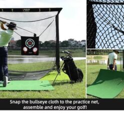 Lưới Tập Swing Golf Thu Bóng Tự Động - PGM Golf Hitting Cage Indoor Automatic Ball Return - LXW031 63 20250208 yhymiW8O