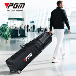 Túi đựng gậy golf chống nước PGM HKB014, túi du lịch golf cứng cáp, gấp gọn được, có bánh xe